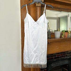 NEW Bachelorette mini dress NWT MEDIUM cowgirl crystal fringe